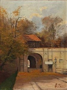 The Entrance To The Citadel In Copenhagen by Carl Ove Julian Lund