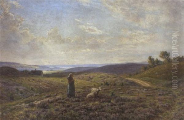 Danische Schaferin In Der Heide - view 1