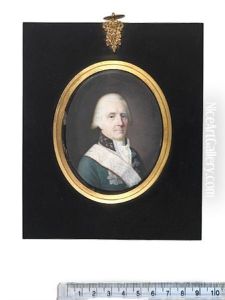 A Gentleman Of The Von Linstow Family, Wearing Dark Green Coat With Silver Lace, Dark Brown Standing Collar With Silver Embroidery