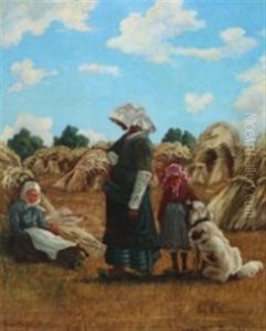 Harvest Scenery by Frederik Christian Lund