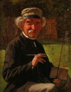 Portrait Of The Danish Landscape Painter Heinrich Buntzen (1803-1892)