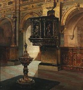 Interior From Frederiksborg Castle Chapel by Frederik Christian Lund