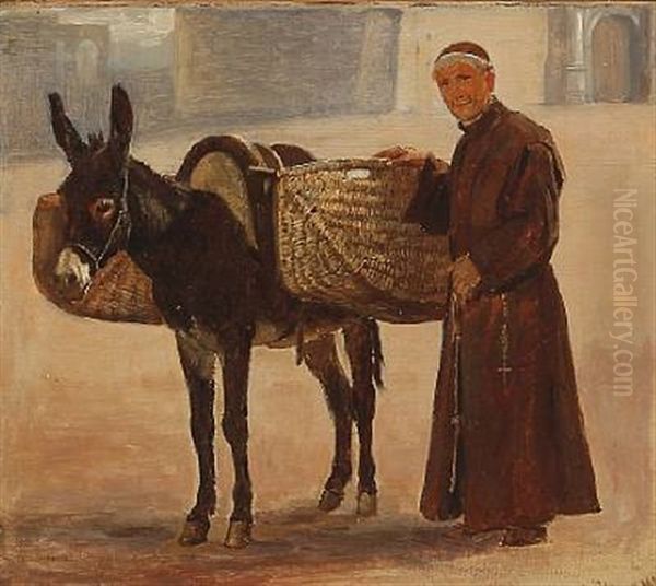 A Monk And A Donkey - view 1