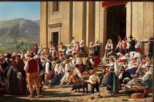 Udenfor Kirken St. Maria I Genazzano by Frederik Christian Lund