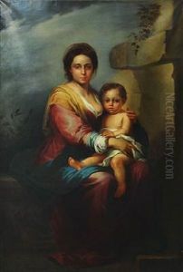 The Virgin Of The Rosary (after Bartolome Esteban Murillo)