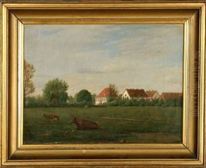 Summer Landscape With A Danish Proprietary Farm