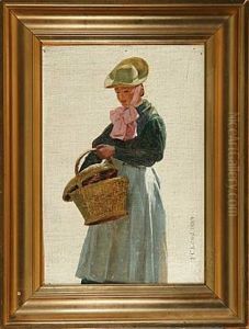 Young Woman With A Basket Young Woman With A Basket