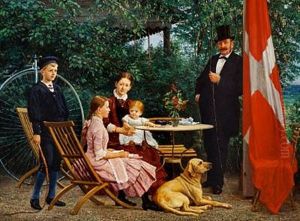 A Merchant Family At Their Country House North Of Copenhagen