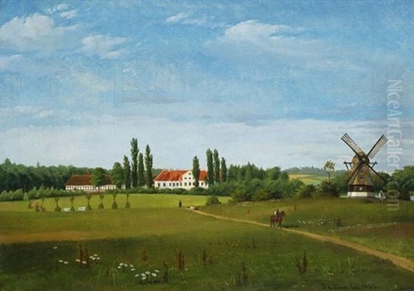 Danischer Gutshof Mit Windmuhle - view 1