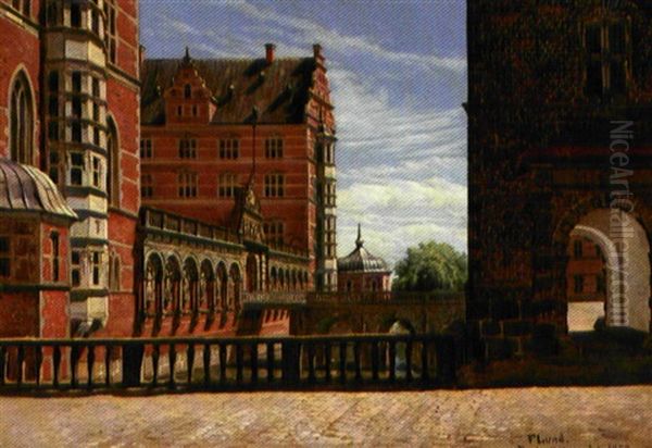 Parti Fra Frederiksborg Slot Med Udsigt Til Kirkeflojen Og Prinsesseflojen - view 1