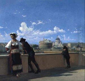View Of Rome by Frederik Christian Lund