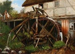 A Watermill On A Summer Day A Watermill On A Summer Day