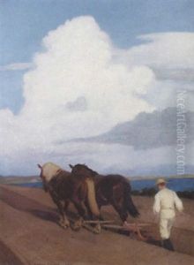 Pa Marken I Spetember by Soren Jorgensen Lund