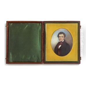 Miniature Portrait Of A Young Gentleman Of New York by Theodore Lund