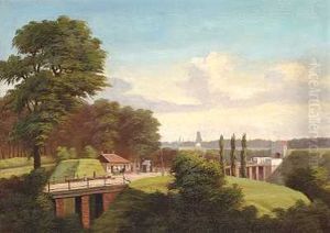 Parti Fra Den Udvendige Side Af Norreport Med Udsigt Mod Gothers Molle Pa Stadsoberstens Bastion by Troels Lund