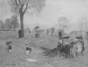 Figures In The Park by August Frederick Lundberg