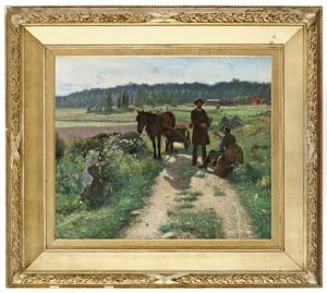 Landskapsmotiv Fran Roslagen by Robert Karl Lundberg