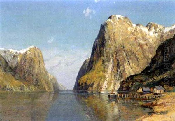 Norwegische Fjordlandschaft - view 1