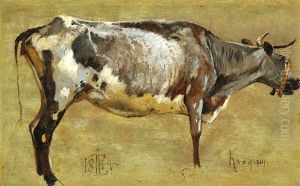 Study Of A Cow by Johan Thomas Lundbye