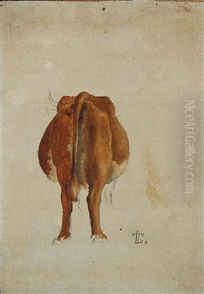 A Study Of A Cow Seen From Behind - view 1