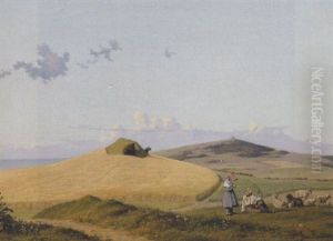 Sjaellandsk Landksab, I Baggrunden Vejrhoj Sjaellandsk Landksab, I Baggrunden Vejrhoj