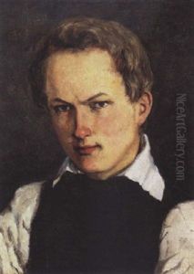 Portraet Af Billedhuggeren Jens Adolf Jerichau