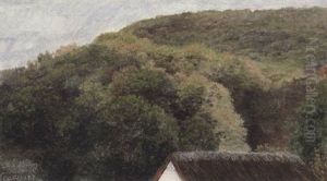 En Deel Af Hobjerg Paa Frederiksvaerk by Johan Thomas Lundbye