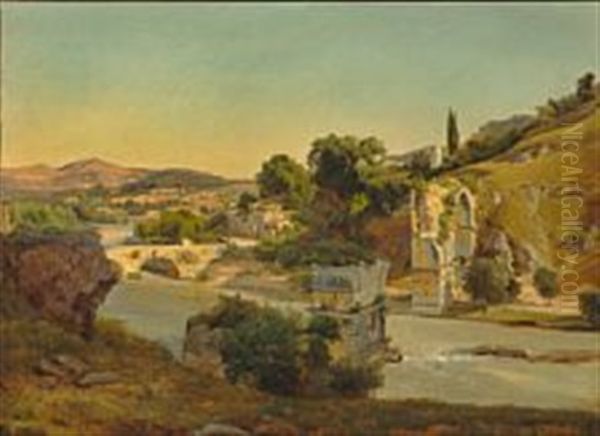 The River Nera At Narni Noth Of Rome With The Bridge Of Augustus - view 1
