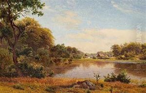 Huse Ved En So by Anders Christian Lunde