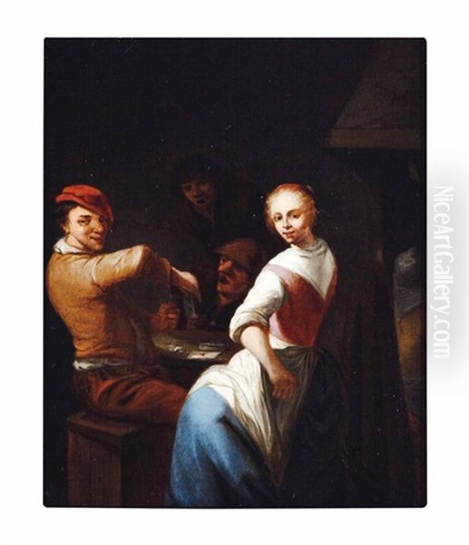 Peasants Merrymaking In A Tavern (2 Works) - view 1