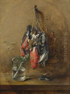 Hangande Kramsfaglar by Theodor Lundh