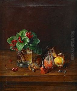 Nature Morte Med Faglar Och Bar by Theodor Lundh