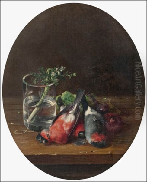 Punatulkku-asetelma (still Life With Bullfinches) - view 1