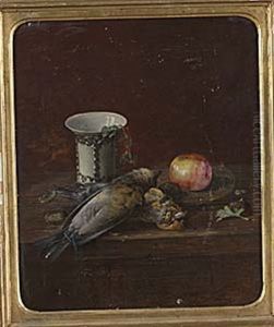 Stilleben Med Faglar Och Apple by Theodor Lundh