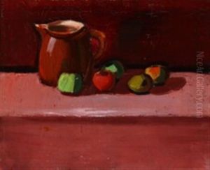 Still Life With Jug And Apples by Vilhelm Lundstrom
