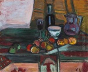 Still Life On Red Cloth