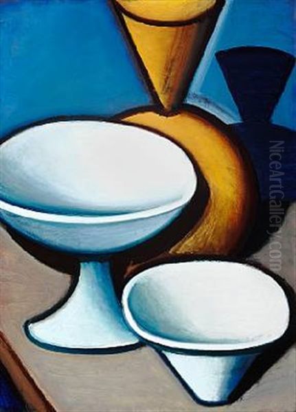 Nature Morte, On The Reverse Indicated: Painted (c. 1920) By My Father Vilhelm Lundstrom; Yvonne Thegler - view 1