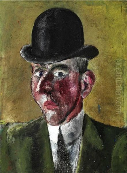 Selvportraet Med Bowlerhat (self Portrait
With Bowler Hat) - view 1