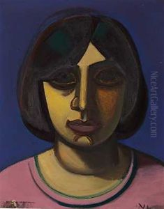 Dameportraet by Vilhelm Lundstrom