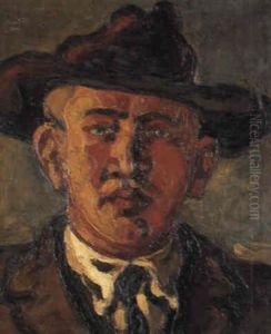 Selvportraet Med Bredskygget Hat