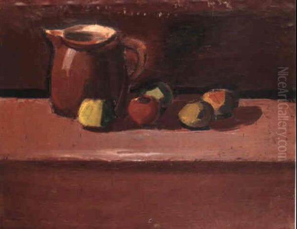 Nature Morte Med Kande Og Aebler - view 1
