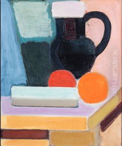 Opstilling Med To Appelsiner by Vilhelm Lundstrom