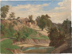 On The Pedernales River by Hermann Lungkwitz