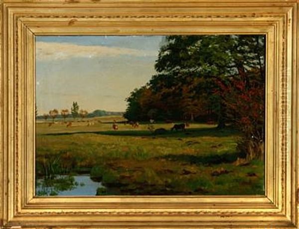Landsape With Cows On The Field - view 1