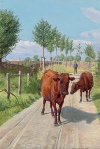 A Road Near Orehoved On The Island Of Falster by Agnes Cathinka Vilhelmine Lunn