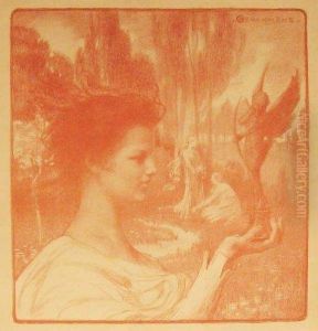 Le Printemps. 
Composition Allegorique. by Emile Berchmans