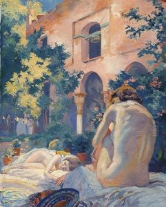 Sitting And Reclining Nude by Huib (Huber Marie) Luns
