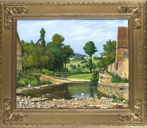 Der Dorfbach by Adolf Luntz