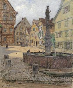 Brunnen In Weil Der Stadt by Adolf Luntz