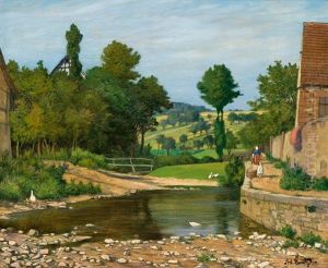 The Village Stream by Adolf Luntz